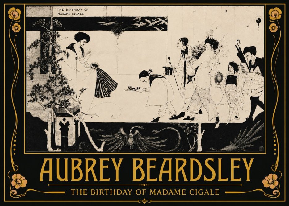 Aubrey Beardsley The Birthday of Madame Cigale No3 - Plakat