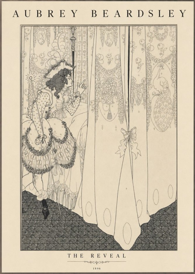 Aubrey Beardsley The Reveal No1 - Plakat