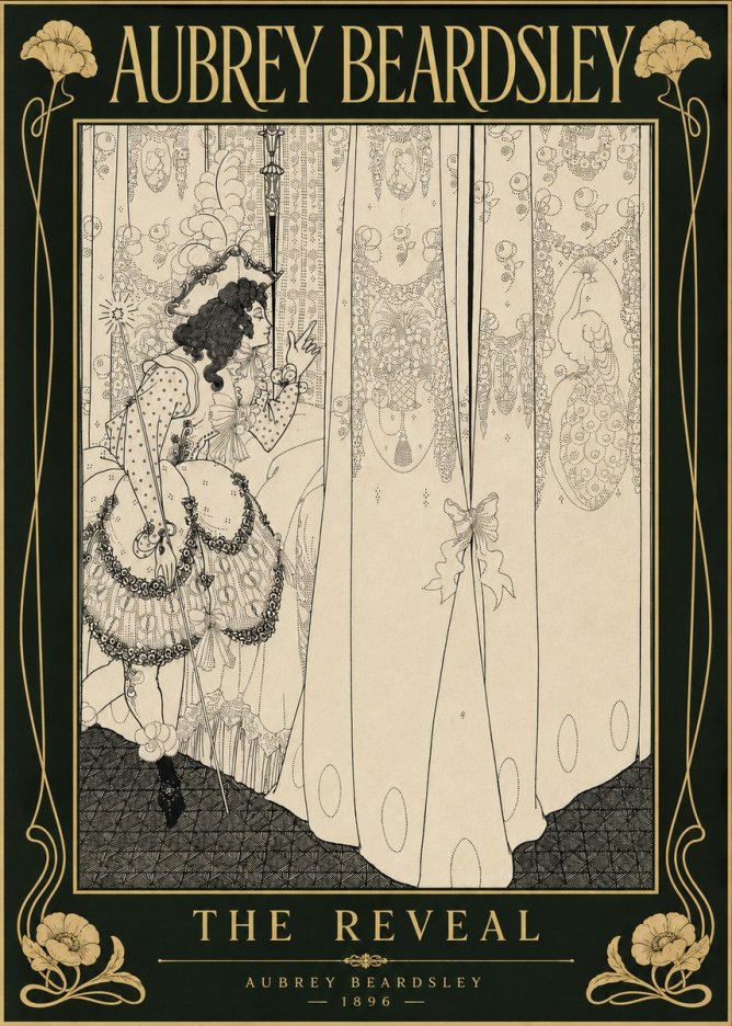 Aubrey Beardsley The Reveal No6 - Plakat
