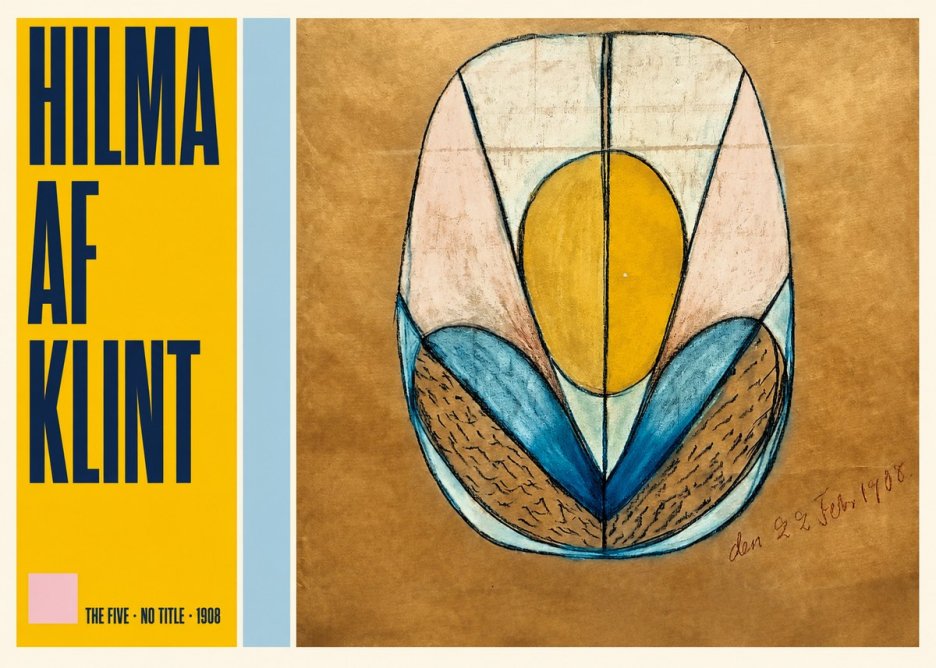 Hilma af Klint The Five - No Title No5 - Plakat