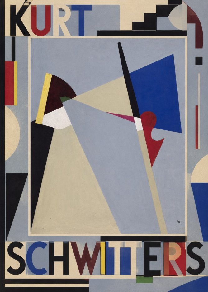 Kurt Schwitters Abstract Composition No5 - Plakat