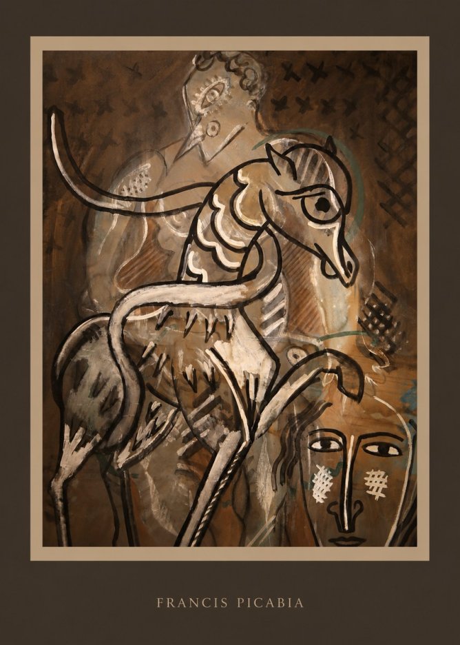 Francis Picabia Stylized Figures and Horse No4 - Plakat