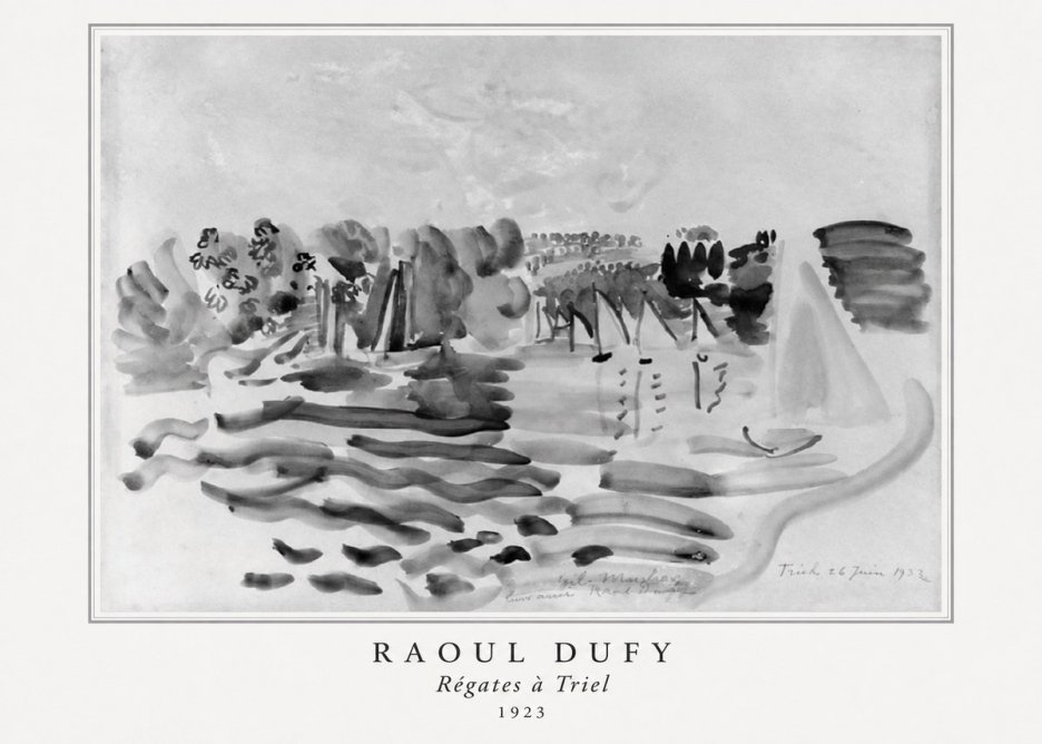 Raoul Dufy Régates À Triel No5 - Plakat