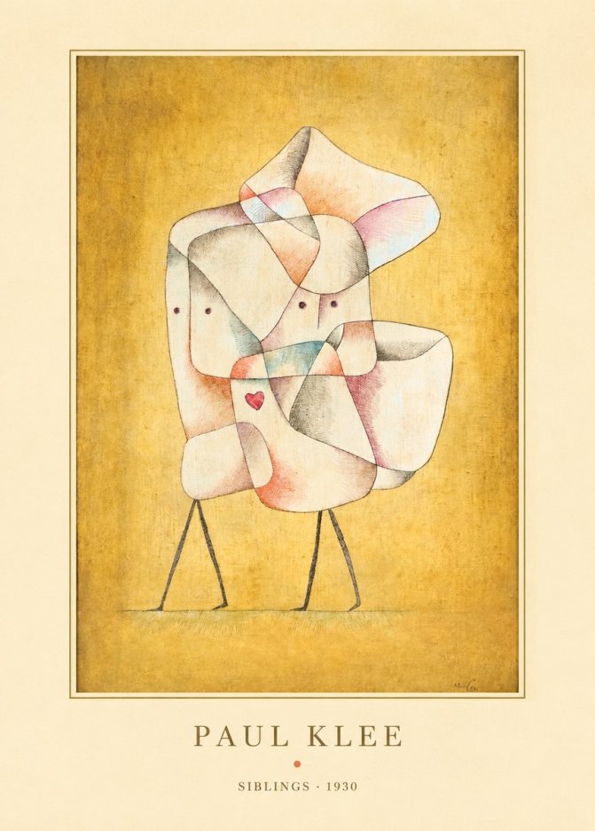 Paul Klee Siblings No4 - Plakat