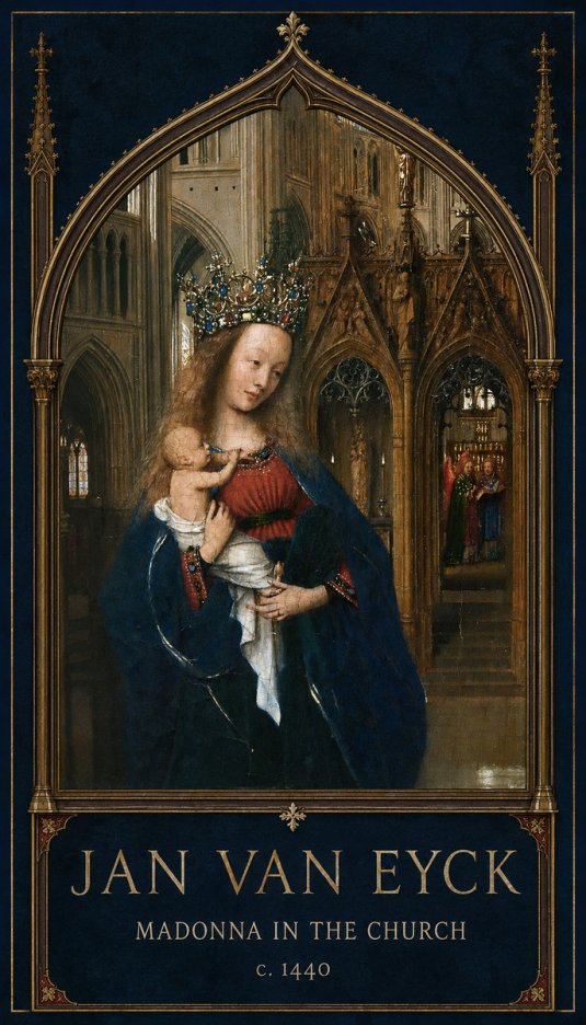 Jan van Eyck Madonna in the Church I No2 - Plakat