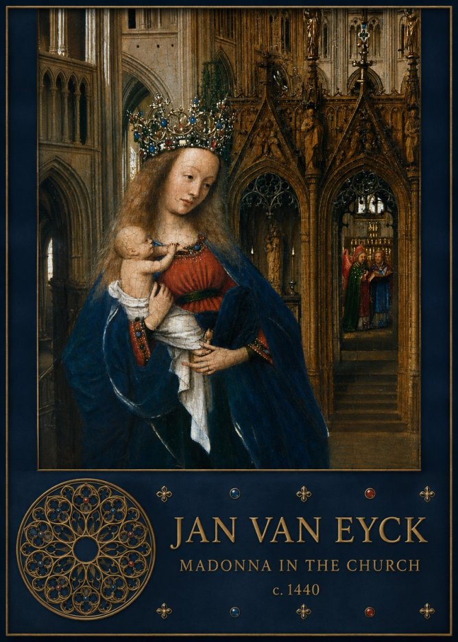 Jan van Eyck Madonna in the Church I No5 - Plakat