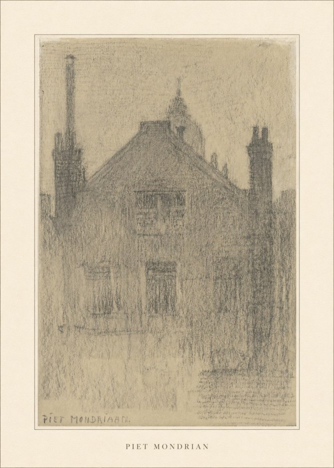 Piet Mondrian House Study No3 - Plakat