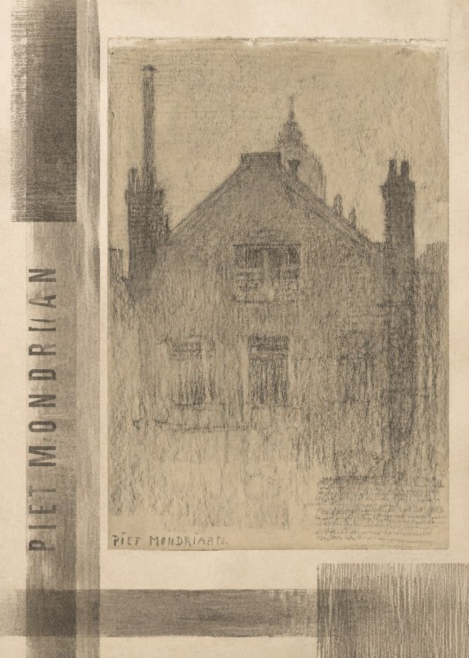 Piet Mondrian House Study No4 - Plakat