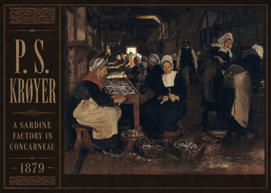 P.S. Krøyer A Sardine Factory in Concarneau No2 - Plakat