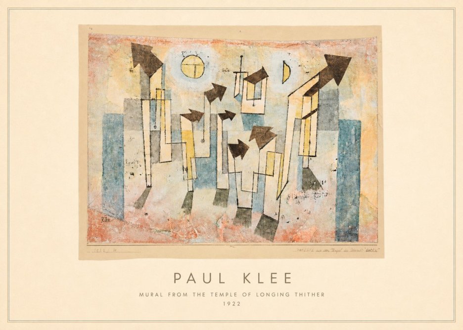 Paul Klee Mural from the Temple of Longing Thither No4 - Plakat