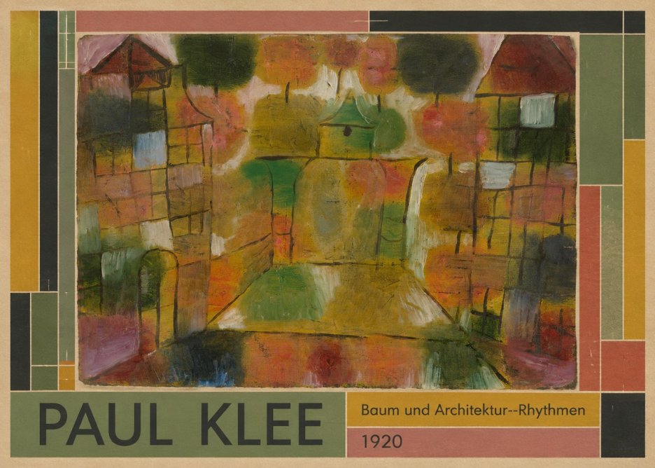 Paul Klee Baum Und Architektur--rhythmen No1 - Plakat