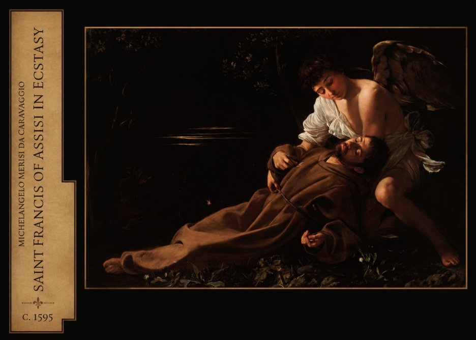 Michelangelo Merisi da Caravaggio Saint Francis of Assisi in Ecstasy No2 - Plakat