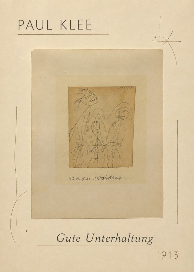 Paul Klee Gute Unterhaltung No1 - Plakat