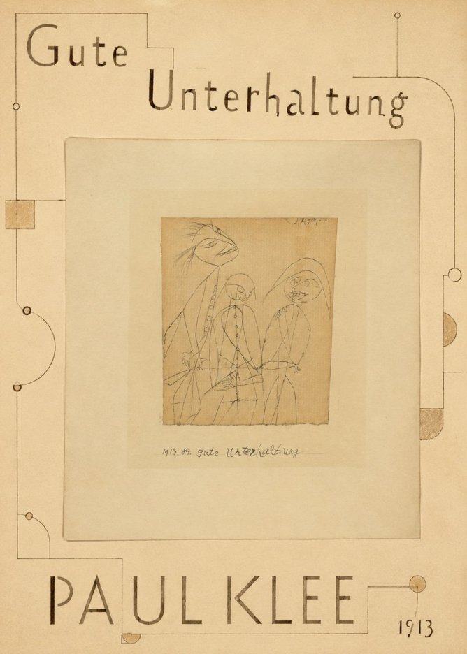Paul Klee Gute Unterhaltung No3 - Plakat
