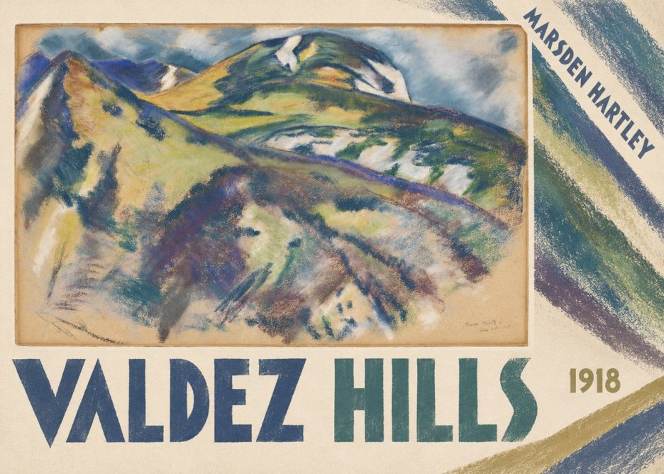 Marsden Hartley Valdez Hills No4 - Plakat