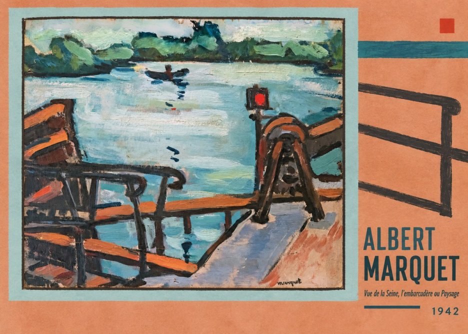 Albert Marquet Vue De La Seine, L'embarcadère Ou Paysage No6 - Plakat
