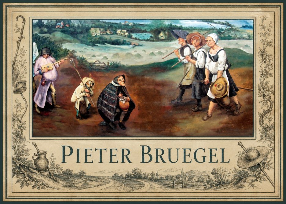 Pieter Bruegel Flemish Peasant Scene No2 - Plakat
