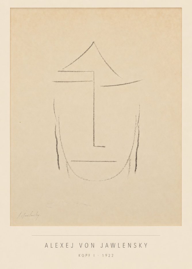 Alexej von Jawlensky Kopf I No5 - Plakat