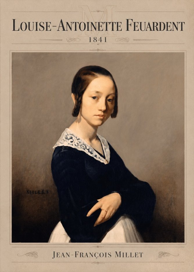 Jean-François Millet Louise-antoinette Feuardent No3 - Plakat