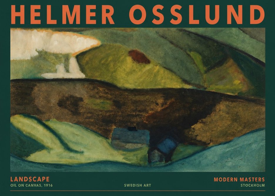 Helmer Osslund Landscape No2 - Plakat