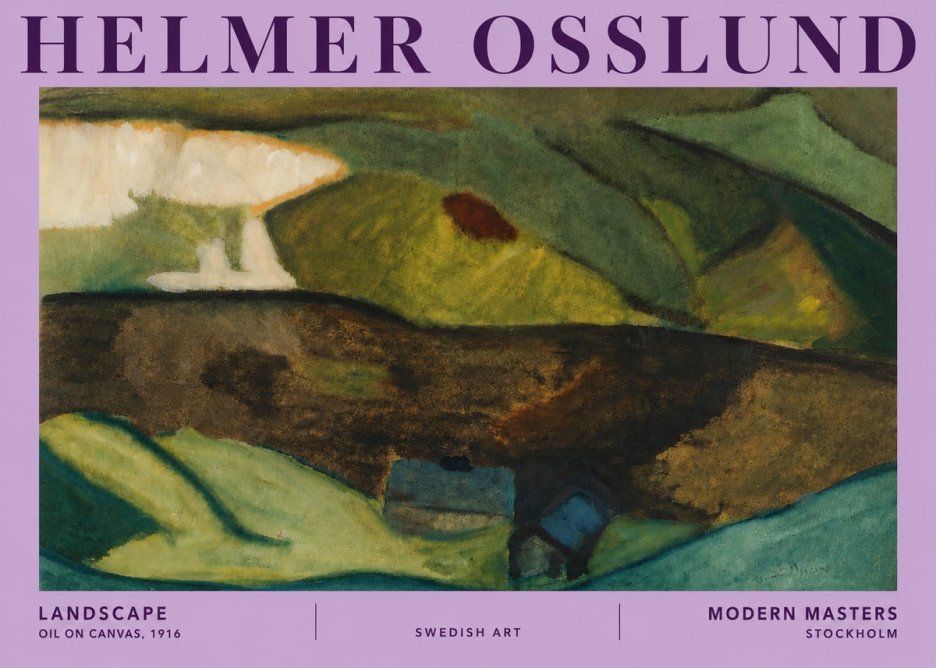 Helmer Osslund Landscape No5 - Plakat