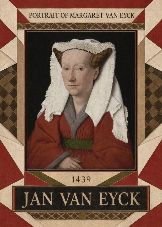 Jan van Eyck Portrait of Margaret Van Eyck I No4 - Plakat