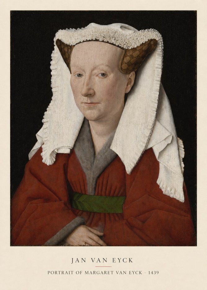Jan van Eyck Portrait of Margaret Van Eyck I No5 - Plakat