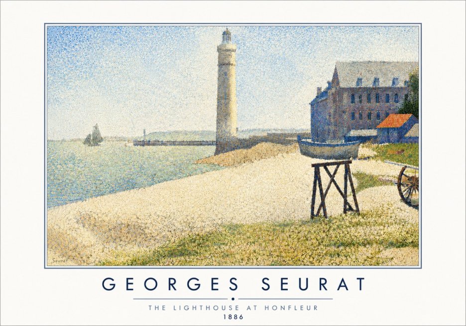 Seurat The Lighthouse at Honfleur No5 - Plakat