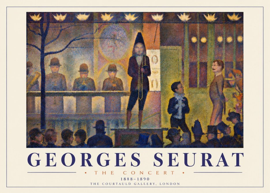 Seurat The Concert No6 - Plakat