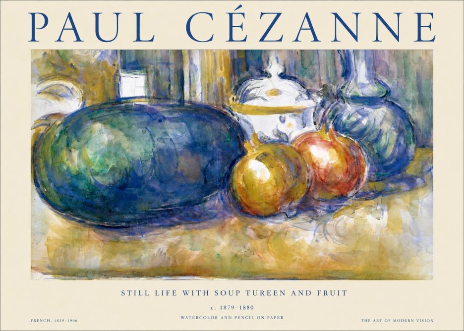 Paul Cézanne Still Life with Apples and Vessels No2 - Plakat