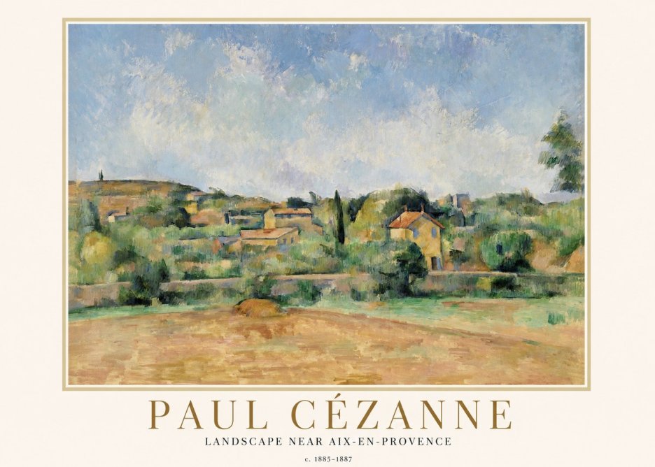 Paul Cézanne Landscape Near Aix-en-provence I No1 - Plakat