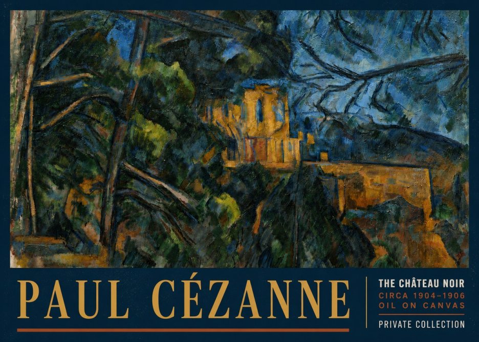 Paul Cézanne The Château Noir No6 - Plakat