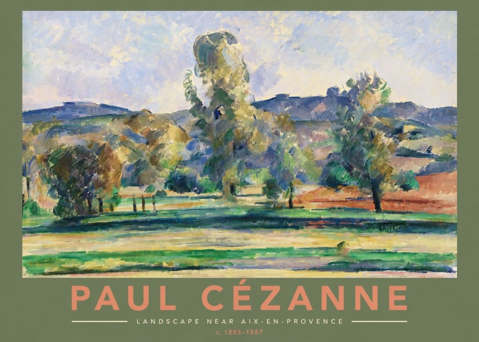 Paul Cézanne Landscape Near Aix-en-provence II No2 - Plakat