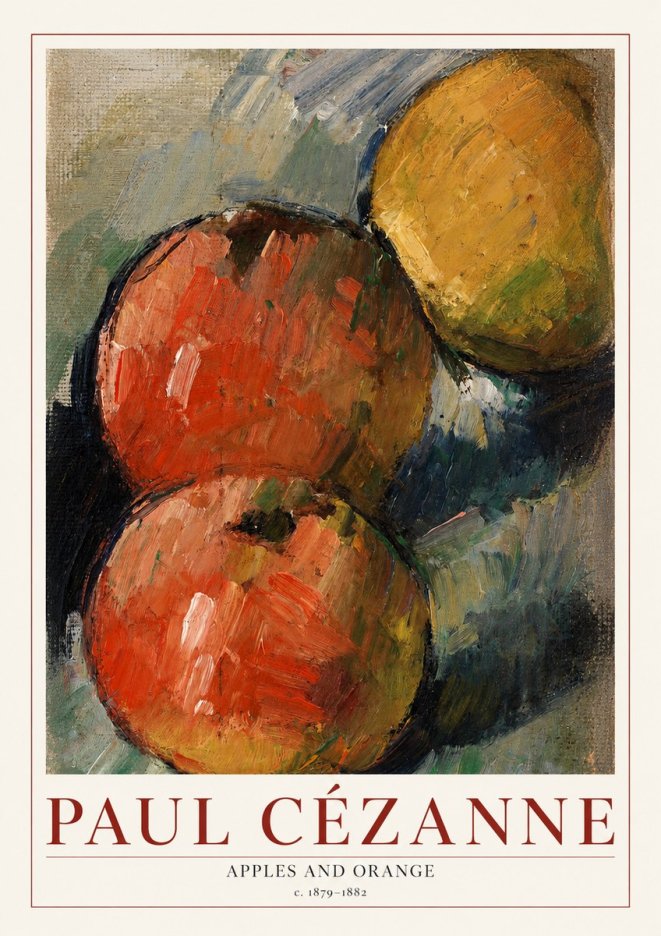 Paul Cézanne Apples and Orange No1 - Plakat