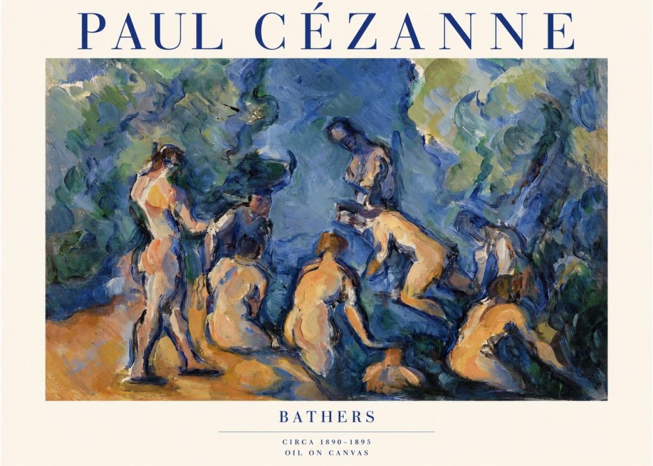 Paul Cézanne Bathers I No1 - Plakat