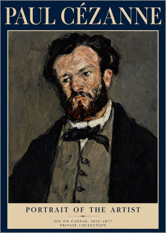 Paul Cézanne Portrait of the Artist I No4 - Plakat