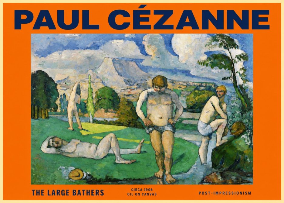 Paul Cézanne Bathers II No6 - Plakat
