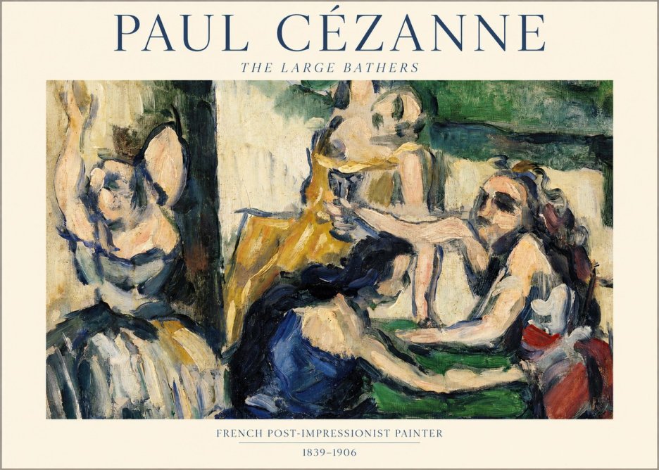 Paul Cézanne The Large Bathers II No1 - Plakat