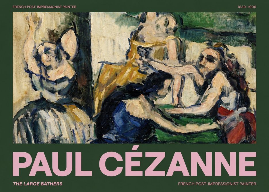 Paul Cézanne The Large Bathers II No2 - Plakat