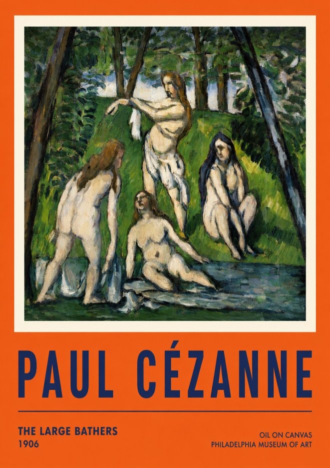 Paul Cézanne The Large Bathers IV No3 - Plakat