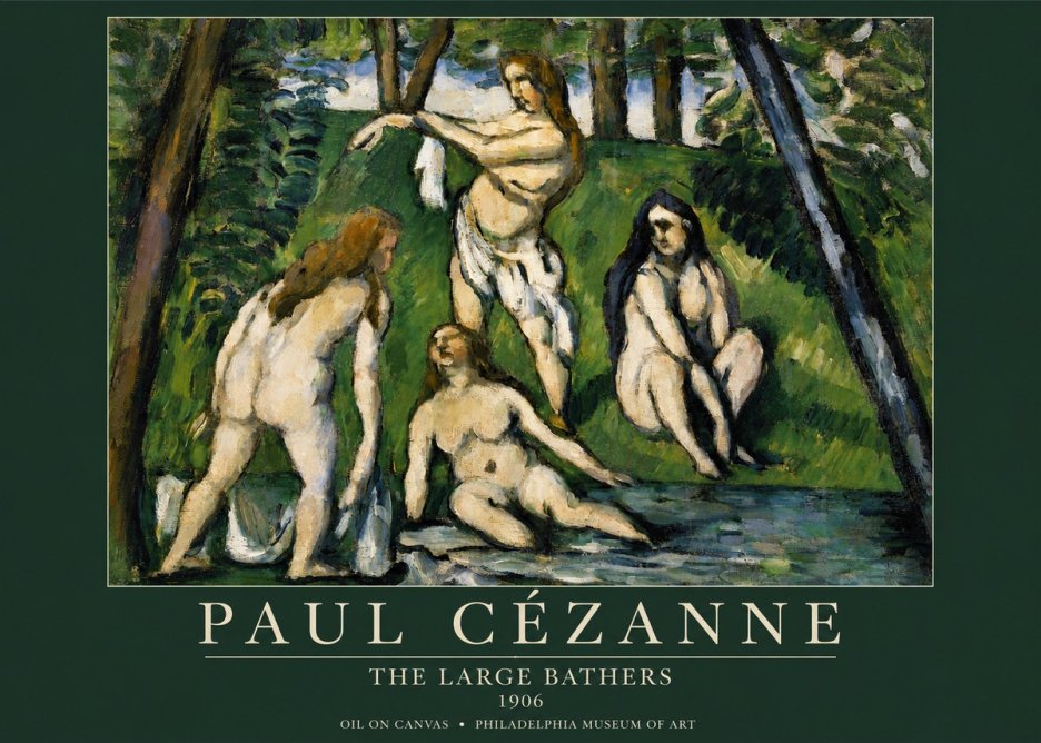 Paul Cézanne The Large Bathers IV No4 - Plakat