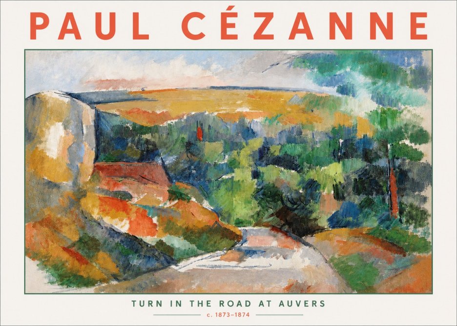 Paul Cézanne The Road from Le Tholonet No6 - Plakat