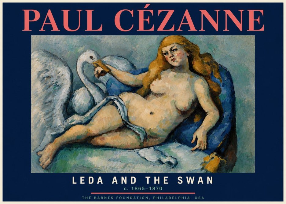 Paul Cézanne Leda and the Swan No4 - Plakat