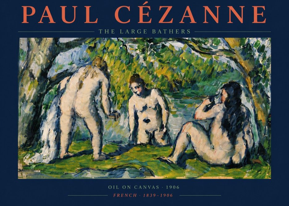 Paul Cézanne The Large Bathers V No4 - Plakat