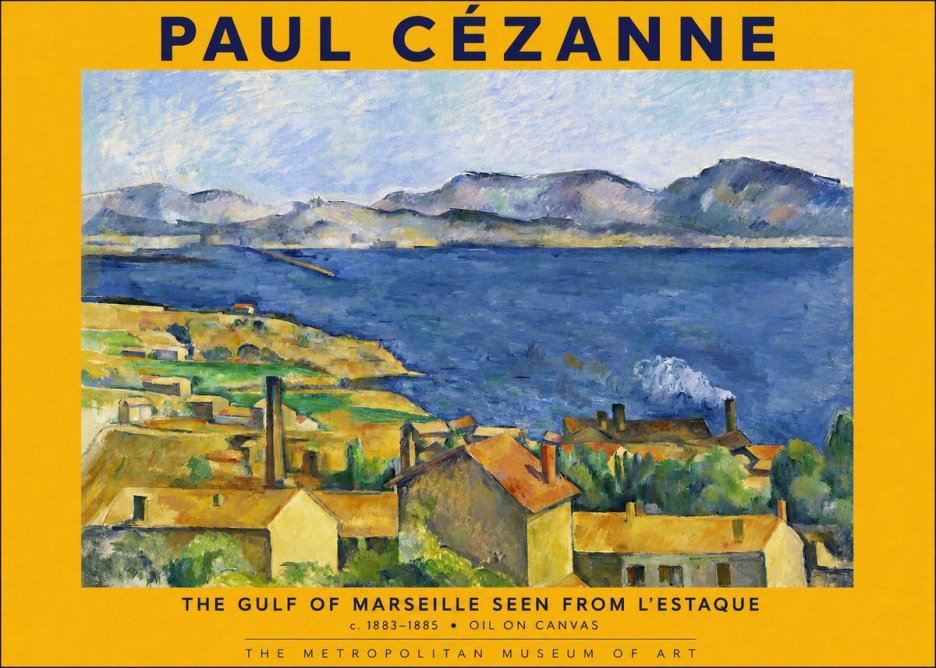 Paul Cézanne The Gulf of Marseille Seen from L'estaque No2 - Plakat