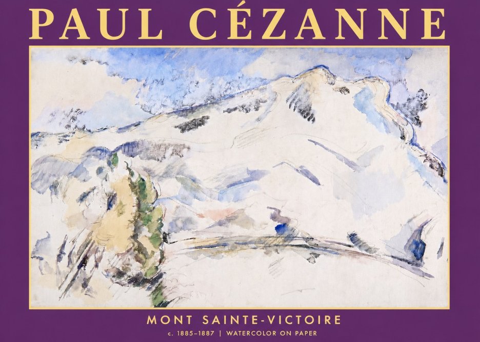 Paul Cézanne Mont Sainte-victoire No5 - Plakat