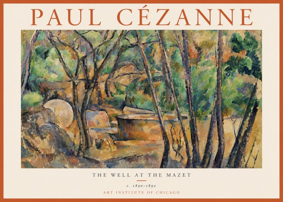 Paul Cézanne The Well at the Mazet No3 - Plakat