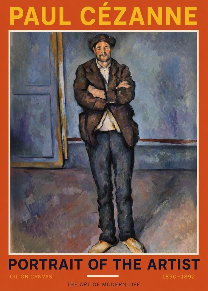 Paul Cézanne Portrait of the Artist II No2 - Plakat