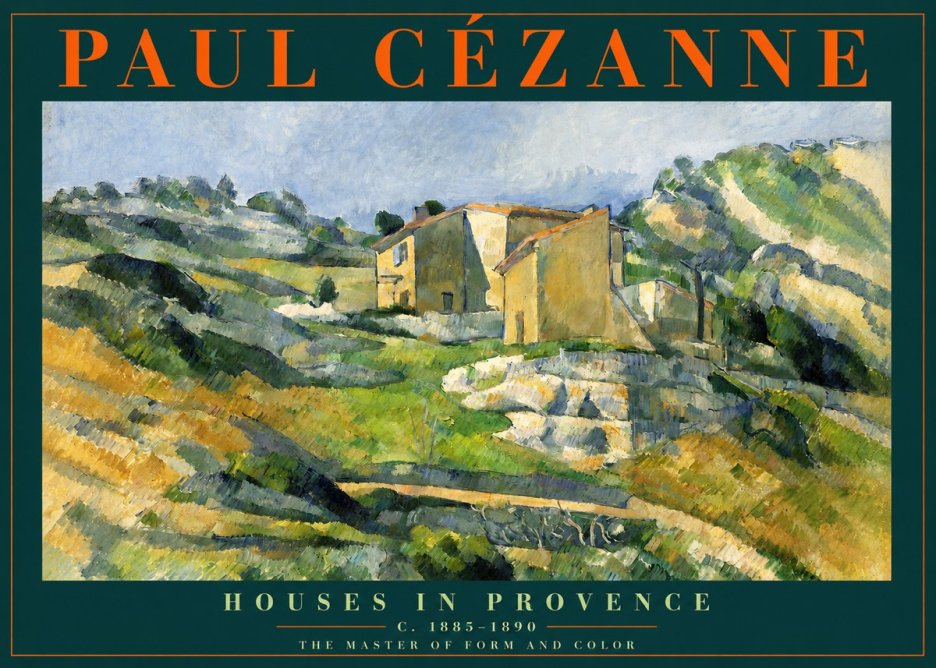 Paul Cézanne Houses in Provence No2 - Plakat