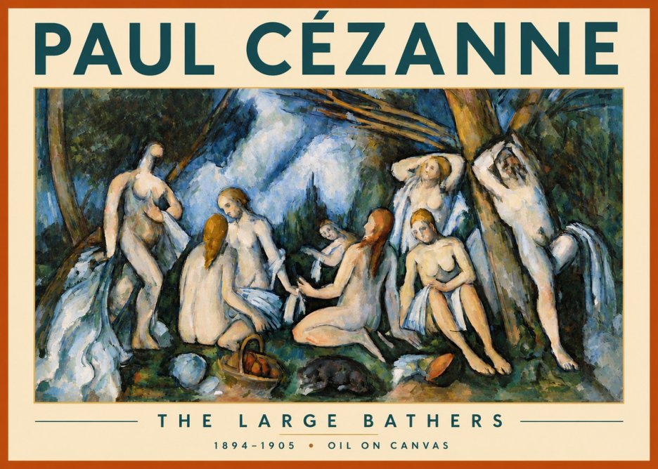 Paul Cézanne The Large Bathers VI No3 - Plakat